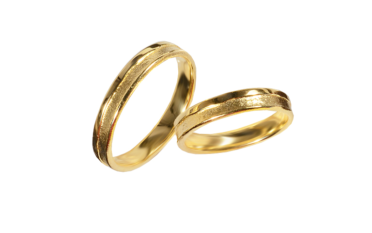 05417+05418-wedding rings, gold 750